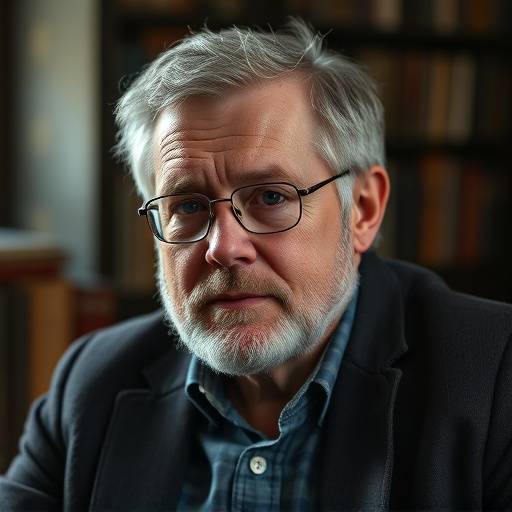 Portræt af Peter Jensen, Forfatter og Historiker